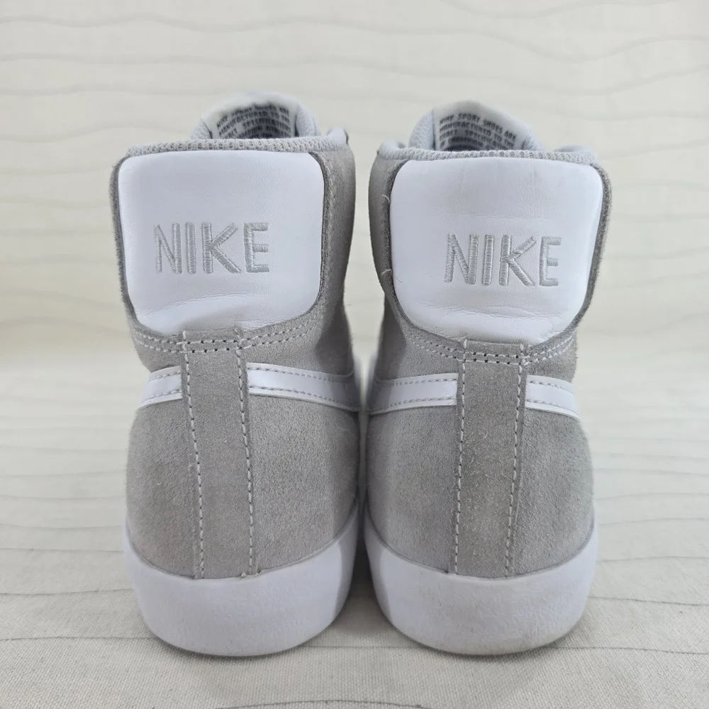 Nike Youth Blazer Mid 77 Grey Suede Leather Sneakers Shoes DC8248-001 Size 6.5Y